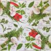 2 single paper napkins Decoupage Scrapbooking Collection Tomato Seasoning Garlic