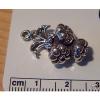 Sterling Silver 3D 25x15mm 7gram Solid Heavy Food Garlic Bulbs Charm #1 small image