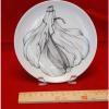 H&amp;C HEINRICH Selb Porcelain Vegetable Series Garlic Plate_Signed_7 5/8&#034;_Rare