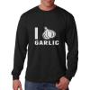 I LOVE GARLIC Long Sleeve Unisex T-Shirt Tee Top #2 small image