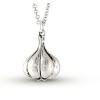 Special Holiday Garlic Silver Pendant Necklace #2 small image