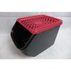 Tupperware onion garlic smart container keeper access mates black &amp; red New
