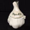 VINTAGE CERAMIC KITCHEN GARLIC KEEPER &#034;HANDLE WITH CARE&#034; CRYING MAN! #4 small image