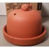 Romertopf Glazed Terracotta Clay Garlic Roaster Oven Baker Reston Lloyd New #3 small image