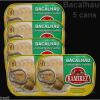 5 Ramirez Portuguese Bacalhau Cod Fish in Olive Oil with Garlic cans 600g 21,oz #2 small image