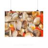 Stunning Poster Wall Art Decor Clams Tomatoes Olive Oil Garlic 36x24 Inches #2 small image
