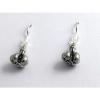 Pewter &amp; Sterling Silver Garlic bulb dangle Earrings-clove,chef, vampire, cloves #1 small image