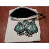 One Polyester / Cotton Garlic Bag with Zipper Access 12.25&#034; x 7.75&#034;