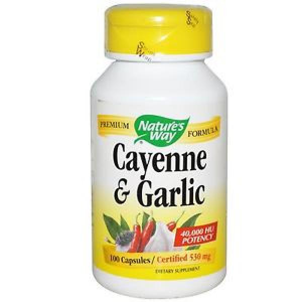 Cayenne &amp; Garlic, 530 mg, 100 Capsules #1 image