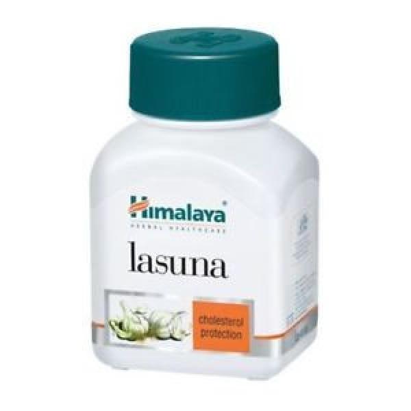 4 PACK Himalaya Herbals Lasuna Pure Garlic Allium Sativum - 60 Capsule Pack FSWW #1 image