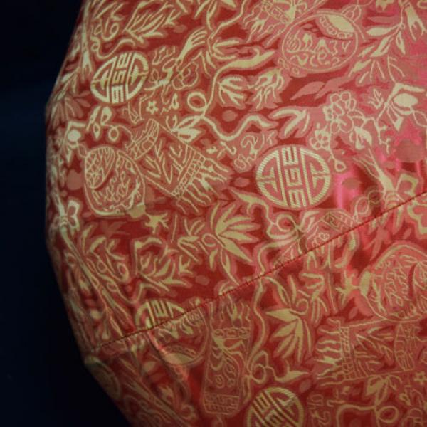 24&#034; Red / Orange Vietnamese Silk Lantern, Garlic Umbrella #2 image