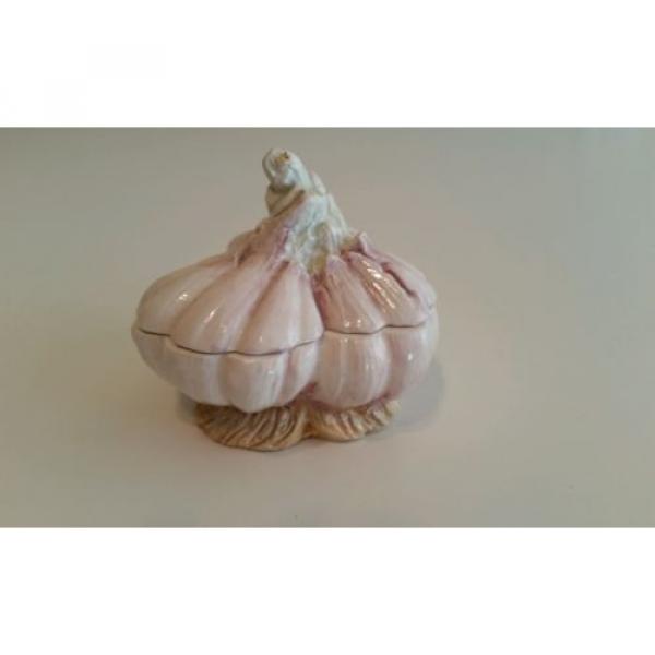 Very rare INTRADA Italy ceramic garlic dish with lid #1 image