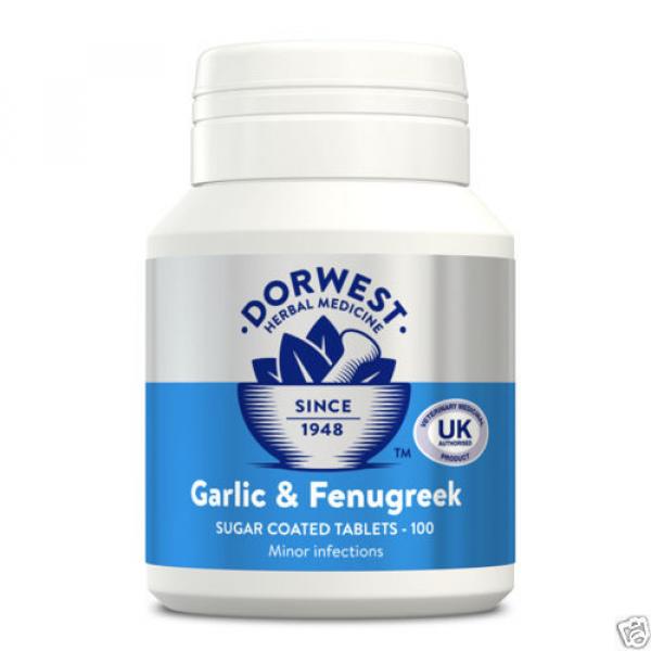 Dorwest Garlic &amp; Fenugreek Tablets, 100&#039;s, 200&#039;s or 500&#039;s Herbal Medicines #1 image