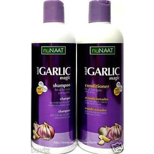 nuNAAT GARLIC Magic Shampoo &amp; Conditioner ALL HAIR TYPES UNSCENTED 16.8 Oz Each #1 image