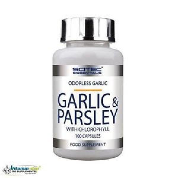 Scitec Essentials Odorless Garlic &amp; Parsley with Chlorophyl 100 Caps Free P&amp;P #1 image