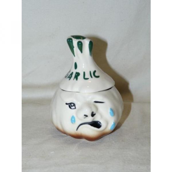 Vintage Anthropomorphic Garlic Jar Container #1 image