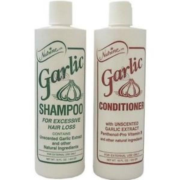 NEW Nutrine Garlic Shampoo + Conditioner Combo Set Unscented 16 oz by Vidimear #1 image