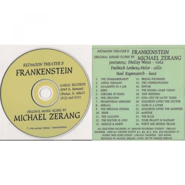 Redmoon Theater&#039;s FRANKENSTEIN cd Michael Zerang 1996 Chicago Garlic records 26t #2 image