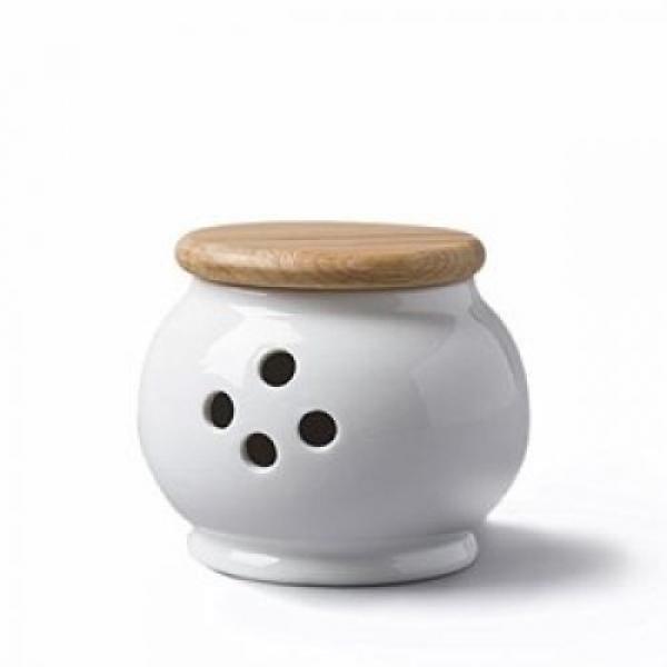 WM Bartleet and Sons Garlic Storage Pot With Beech Lid #2 image