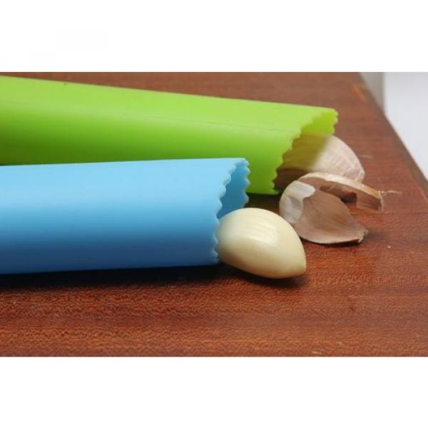 Ginsco 2pcs Silicone Garlic Peeler Tube Peel Easy Useful Kitchen Tools ï¼ˆGreen+ #5 image