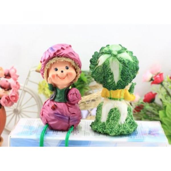 Home Kitchen Decor Vegetable Fruit Grape Sister Shelf Sitter Resin Figurine Gift #3 image
