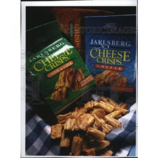1994 Press Photo Jarlsberg Cheese Crisps in Cheese and Cheese and Garlic #1 image