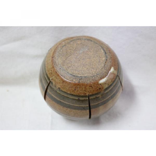 Decorative Pottery Stoneware Garlic Storage Jar W/ Cork Topper Potpourri Holes #4 image