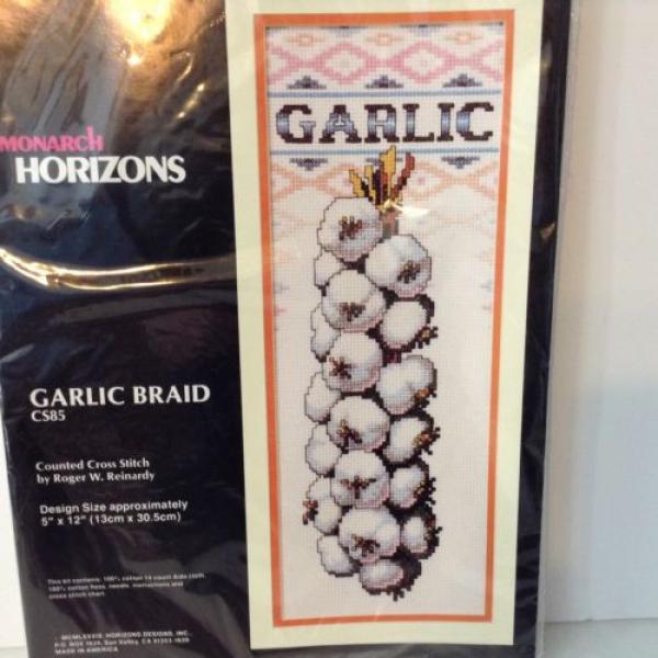 Garlic Braid Counted Cross Stitch Kit Roger Reinardy Monarch Horizons #3 image