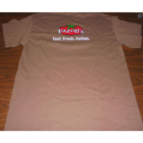Fazoli&#039;s shirt size Medium M Garlic Powered Italian Food Advertising Spaghetti #3 image