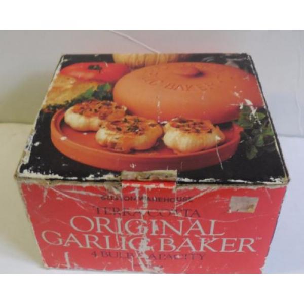 Boston Warehouse Terra Cotta Original Garlic Baker 4 Bulb Capacity NEW #1 image