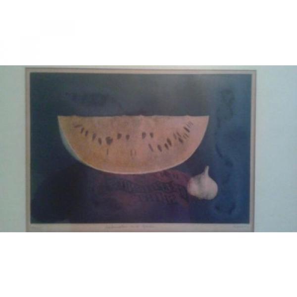 Tomoe Yokoi &#034;watermelon and garlic&#034; (#74 of 75) Brewster Gallery Authentication #1 image