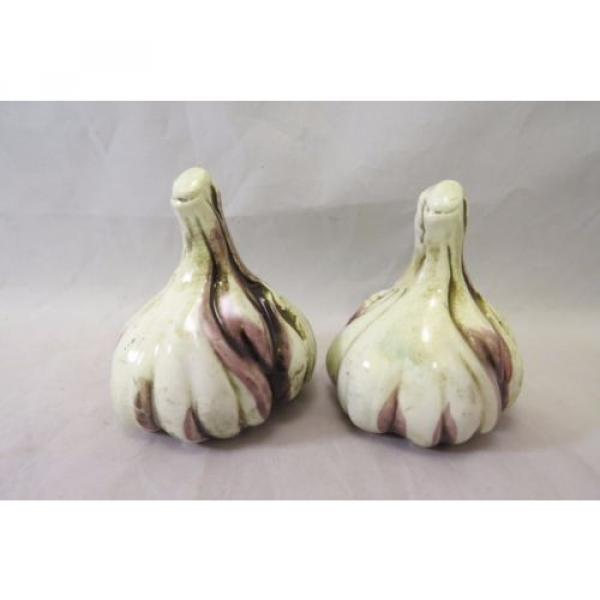 Vintage Inarco Japan Garlic Cloves Salt &amp; Pepper Shaker Set Porcelain #4 image