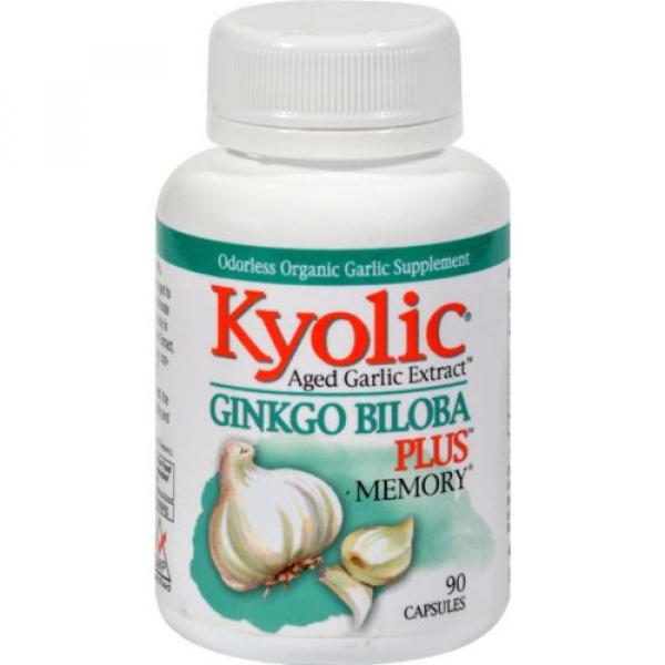 Kyolic Aged Garlic Extract Ginkgo Biloba Plus Memory - 200 mg - 90 Capsules #1 image