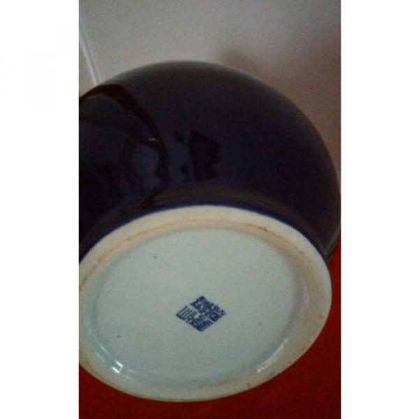 Big Vintage Chinese Monochrome Purple  Glaze  Porcelain Garlic Shap Vase #4 image