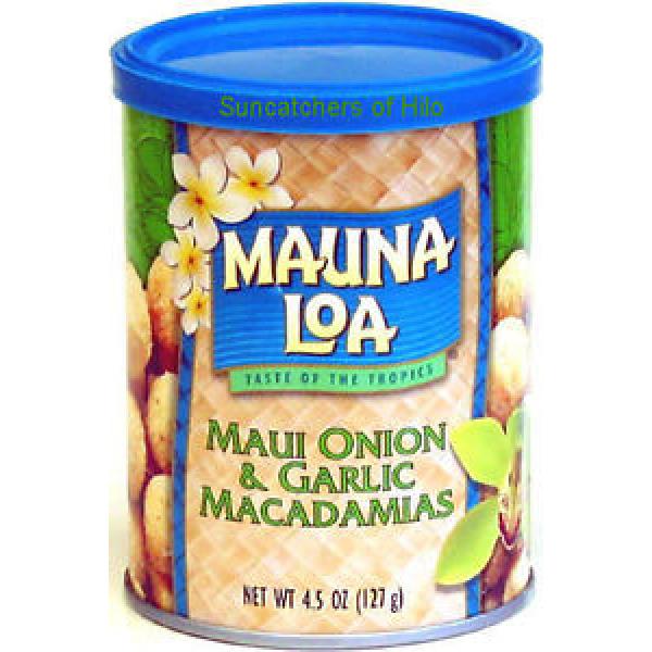 MAUI ONION GARLIC MAUNA LOA MACADAMIA NUTS 3 / 4.5 OZ CANS #1 image