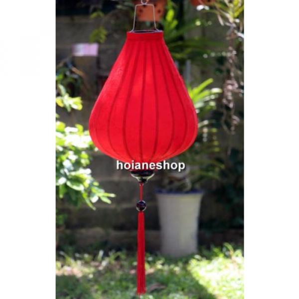 2 x HOI AN silk lanterns 20&#039;&#039; (52 cm) - Lanterns for wedding decor -Red garlic #1 image