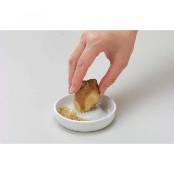 New Kyocera Small Ceramic Grater White Sharp Wasabi Garlic Ginger Import Japan #3 image