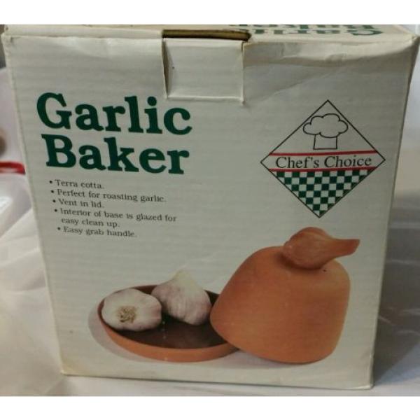 Vintage Chef&#039;s Choice Terracotta Garlic Baker - New in Box #1 image