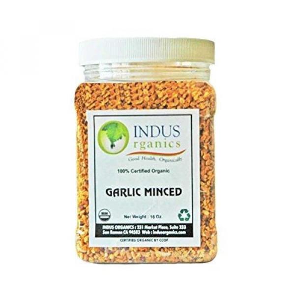Indus Organics Garlic Minced, 1 Lb Jar, Premium Grade, High Purity, Freshly #1 image