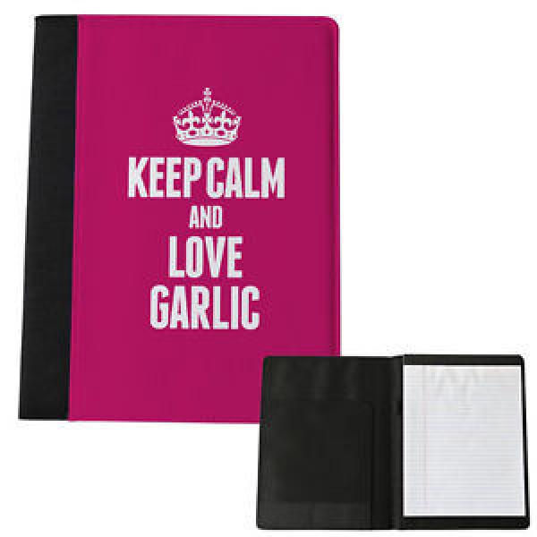 PINK Keep Calm and Love Garlic Large Notepad 1113 #1 image