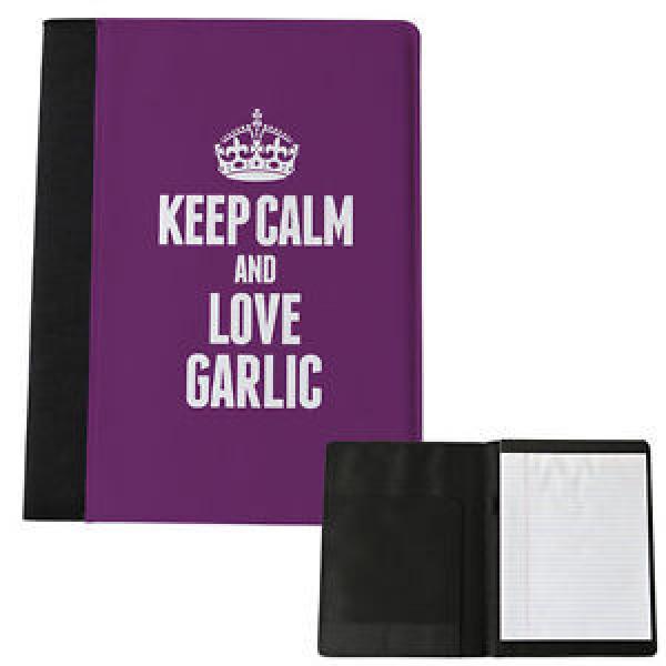 PURPLE Keep Calm and Love Garlic Large Notepad 1113 #1 image