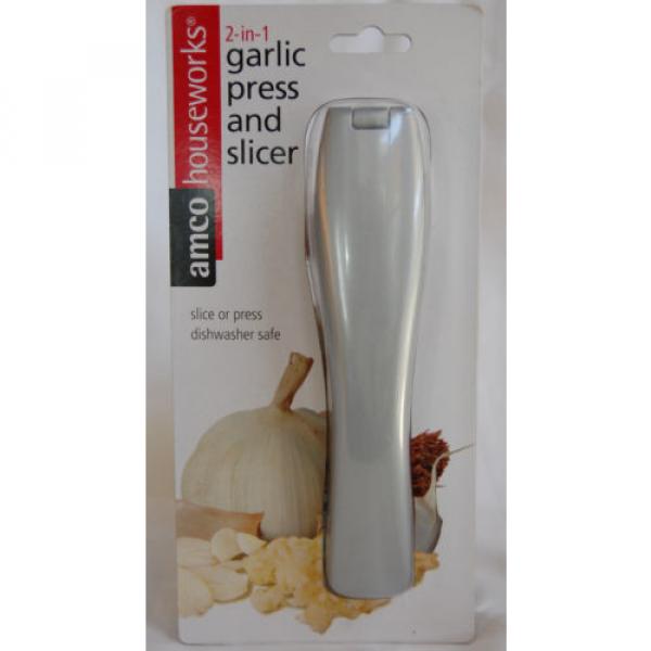 Amco Houseworks 2-in-1 Garlic Press and Slicer #1 image