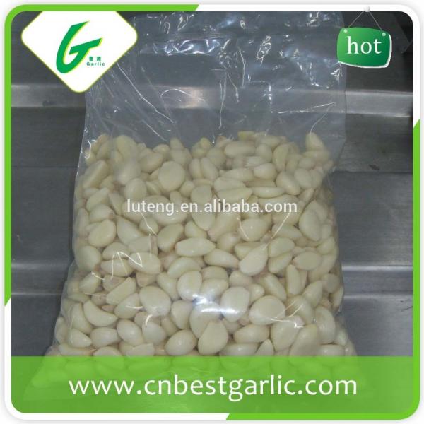 White pure peeled frozen garlic cloves #4 image