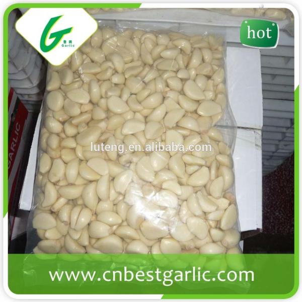White pure peeled frozen garlic cloves #5 image