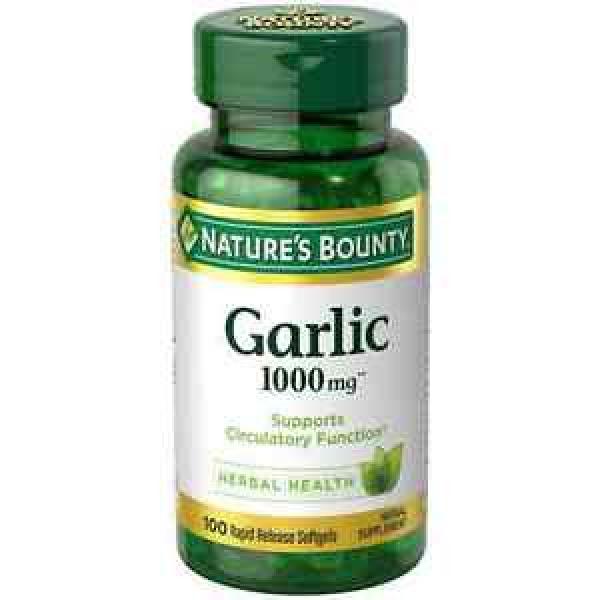Nature&#039;s Bounty Garlic 1000 mg Softgels 100 ea (Pack of 3) #1 image