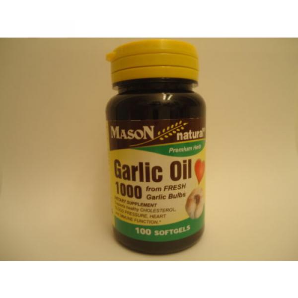 100 SOFTGELS GARLIC OIL 1000 mg CONCENTRATE lower cholesterol Supplement cardio #2 image