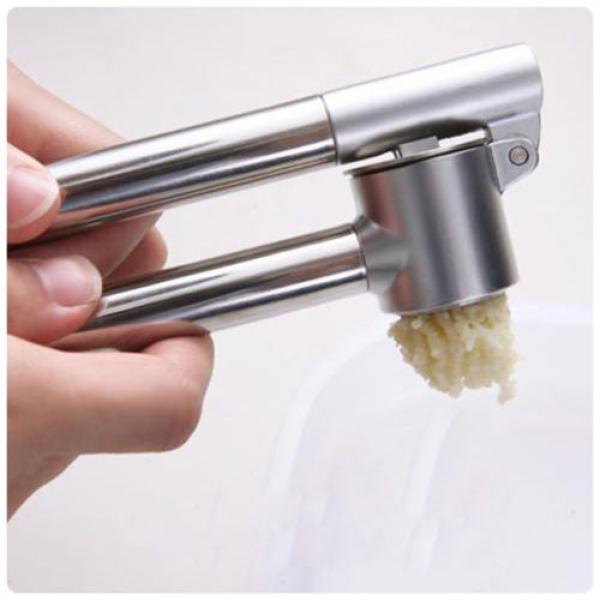 304 Stainless Steel Garlic Ginger Press Removable Insert Sturdy Kitchen Tool #2 image