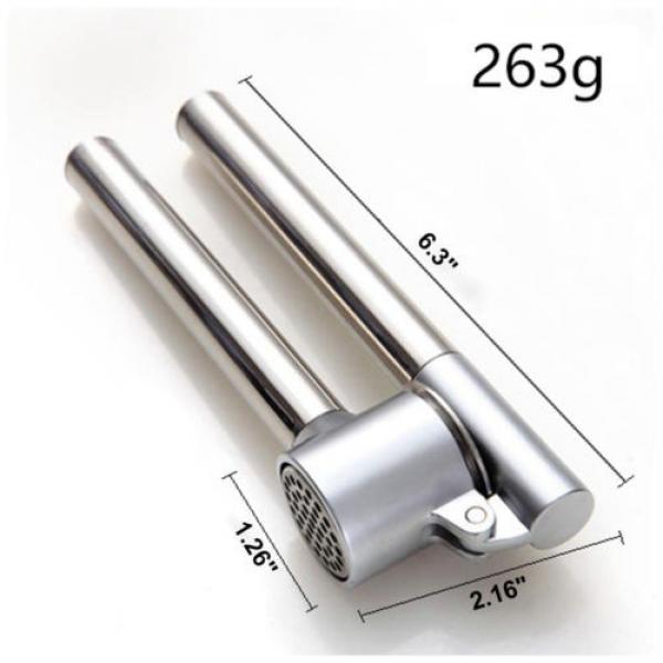 304 Stainless Steel Garlic Ginger Press Removable Insert Sturdy Kitchen Tool #4 image