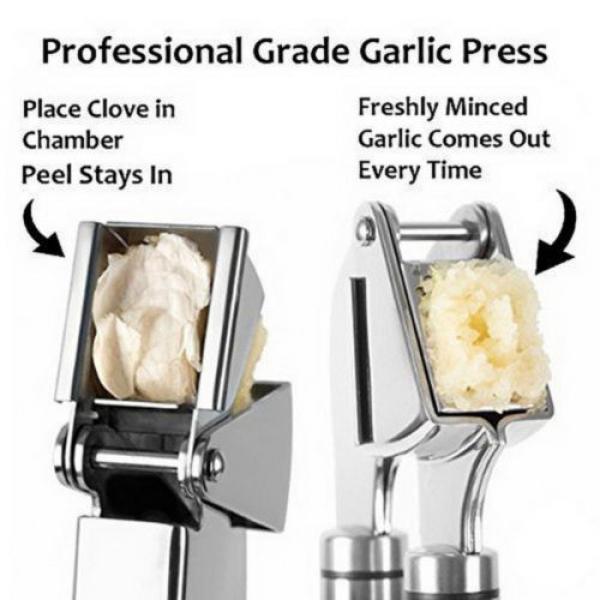 Top Quality Stainless Steel Garlic Ginger Mincer Crusher Slicer Presses Kitchen #3 image