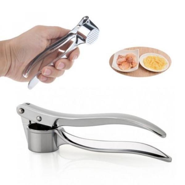 New Garlic Press Hand Presser Crusher Ginger Squeezer Slicer Masher Kitchen Tool #5 image